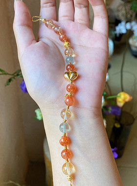 天然水晶圆珠8mm单圈手链女款搭