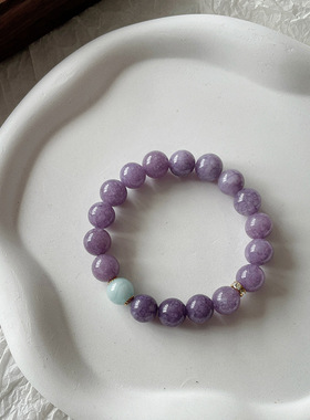 【碧波暮山紫】薰衣草紫手链海蓝