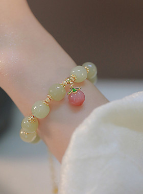 天然和田玉手链9*10MM复古小众女