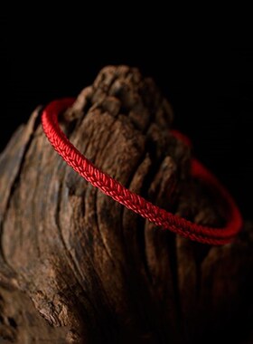 男女编织绳红绳手链手工编制原创