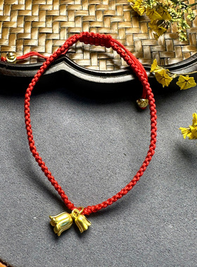 淘宝铃兰花手工编织手绳男女款本