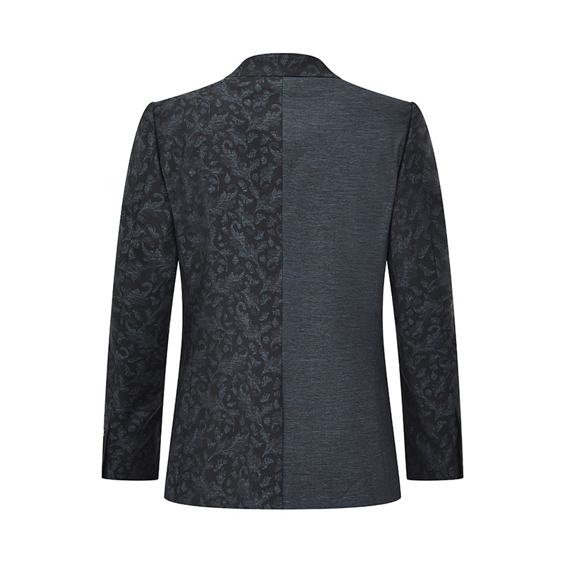 RARE威雅男装 秋冬新款潮流不对称拼接暗提花男士西装外套,淘宝优惠券,粉丝福利购,淘宝优惠卷