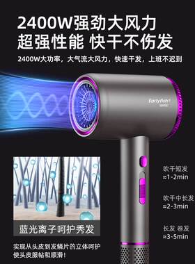 德国高速吹风机家用大功率负离子速干护发电吹风宿舍2023新款风筒
