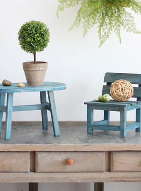 晚萤木质创意卡通花园木质工艺品