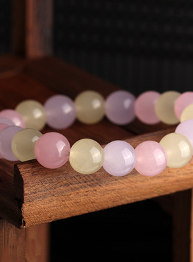 甜美风玉髓百搭饰品礼物水晶手链