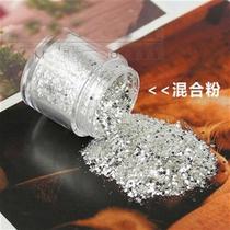 Mechia Large Bright Sheet Sparkling Pink Suit Hexagon Round Z Phototherapy Nail Polish Glue Tool Silver Color Fine Powder Mix Glitter