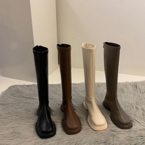 Fashion Light Extravaganza Boots Woman Boots 2023 New Long Boots Small But Knee Rider Boots Lean Autumn Winter Plus Suede