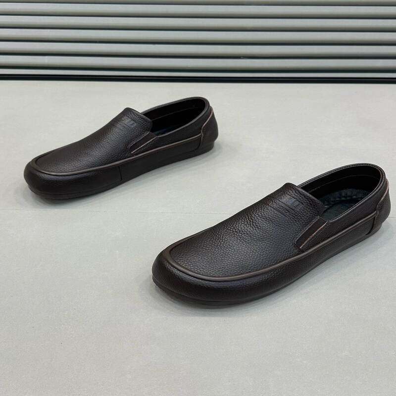 一脚蹬瓢鞋豆豆鞋纯皮面春夏新款圆头皮鞋百搭休闲乐福鞋软底男鞋,淘宝优惠券,粉丝福利购,淘宝优惠卷