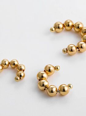 2024tilage Ear Cuff Punk Rock Big Circle Hoop Earrings for