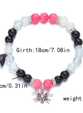 Design Sense Halloween Spider Couple Bracelets for Women