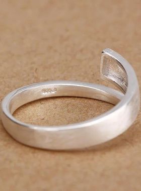 Fashion 925 Sterling Silver Large Rings For Women Girls