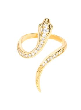 Adjustable Snake Rings For Women Animal Crystal Jewelry