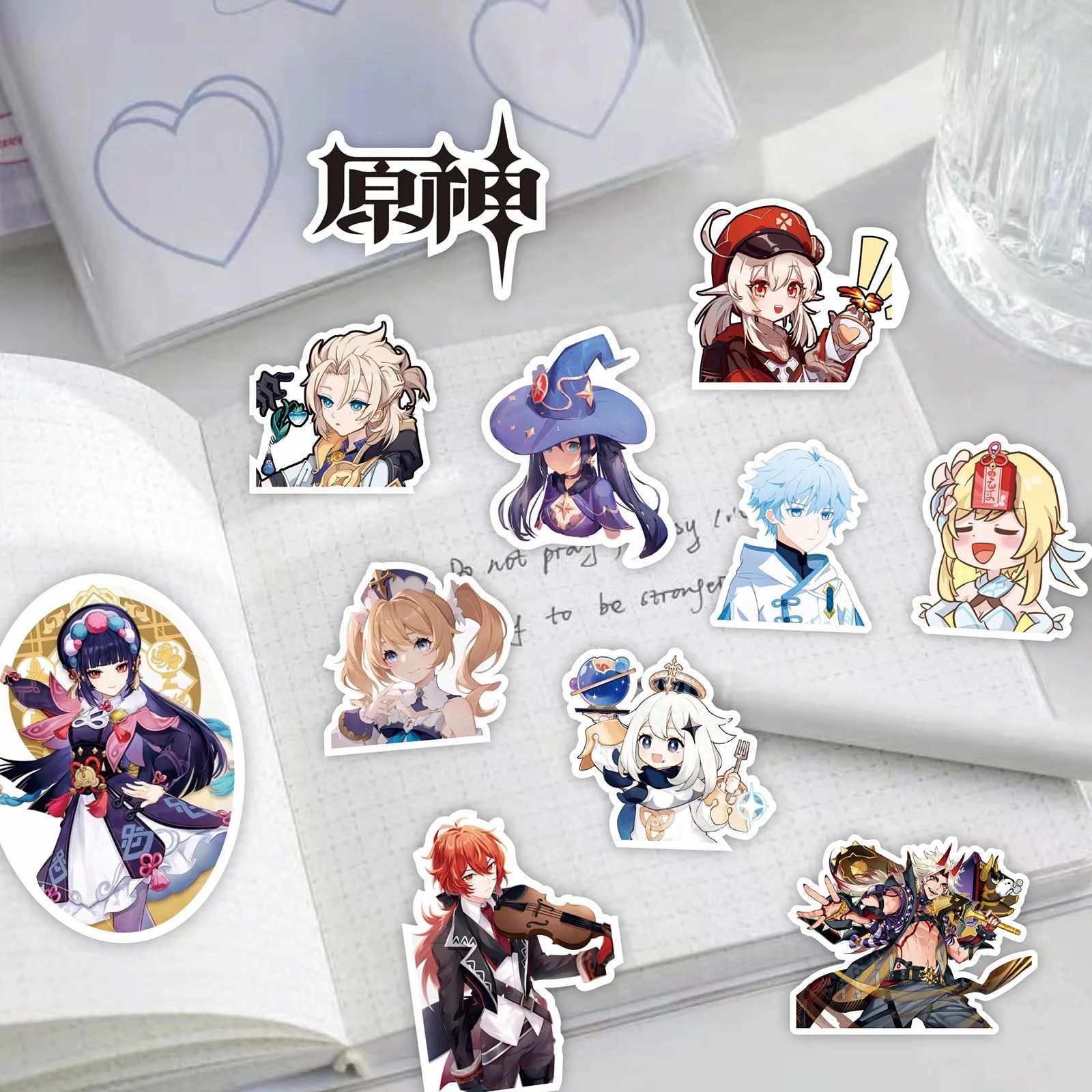 100PCS Cute Genshin Impact Stickers for Laptop Anime Game - 图1