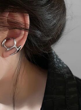 2024ashion Geometric Earring Clip Girl 2024 Trendy Party