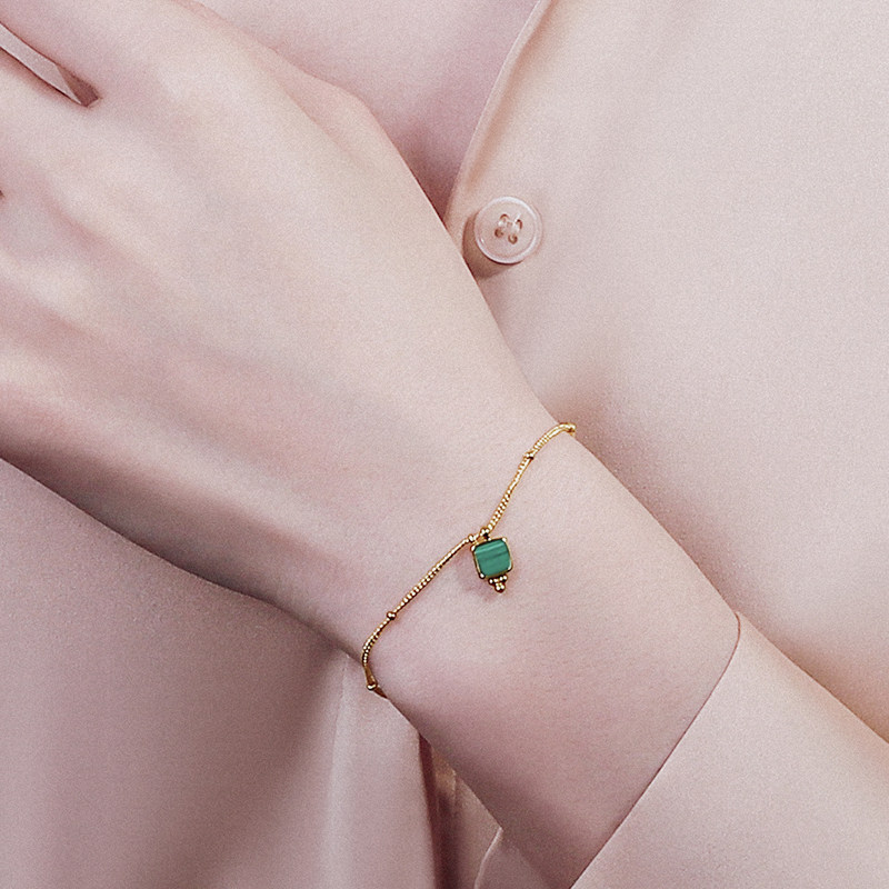 女夏纯银设计感2021年新款简约手链 vir手链