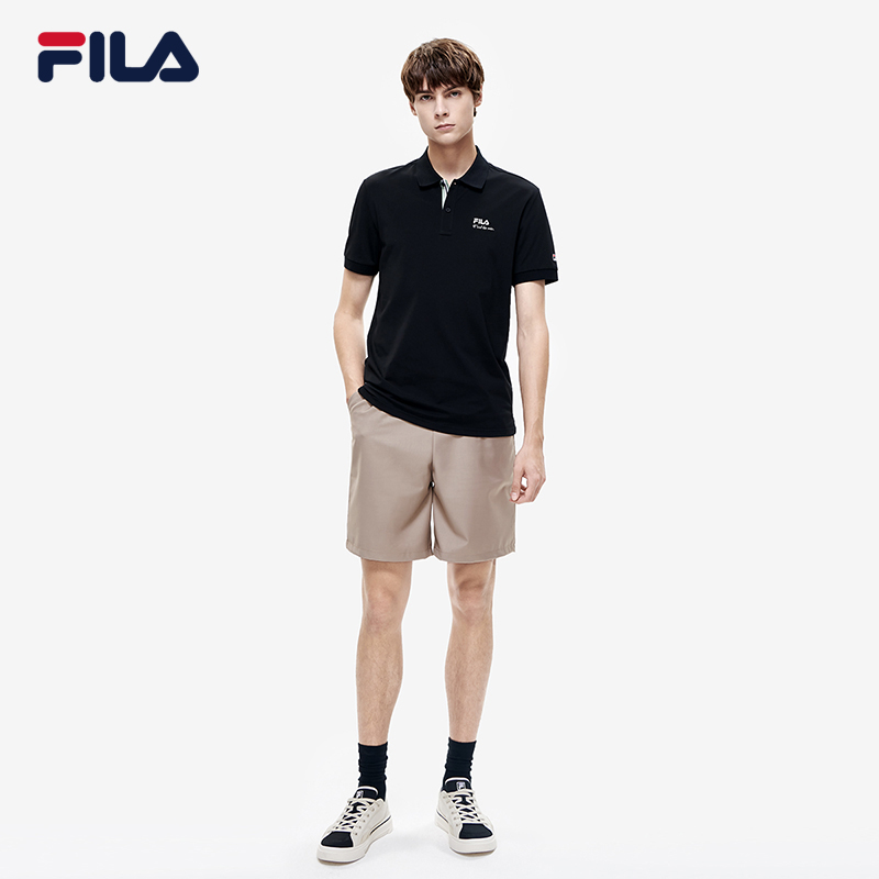 【液氨整理】FILA 斐乐旗舰男子针织短袖POLO衫2024夏时尚透气T恤 - 图2