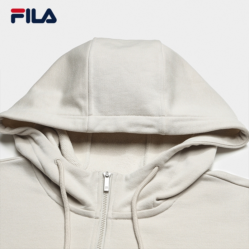 FILA 斐乐官方女子连帽卫衣2026春新款时尚休闲宽松针织长袖上衣 - 图1