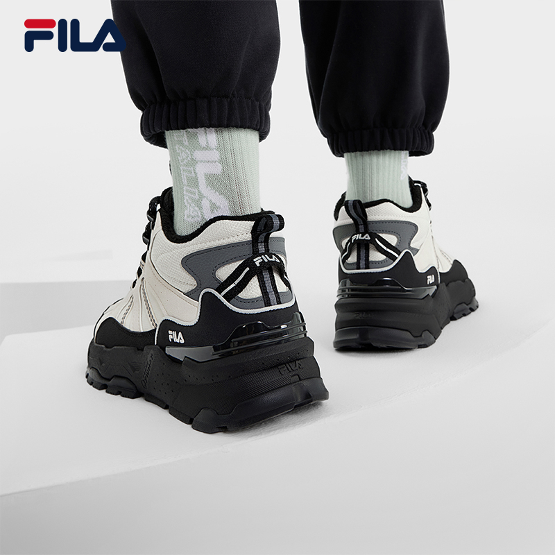 FILA 斐乐官方女鞋TREK 1S MID WE复古运动鞋2025冬季休闲满天星 - 图0