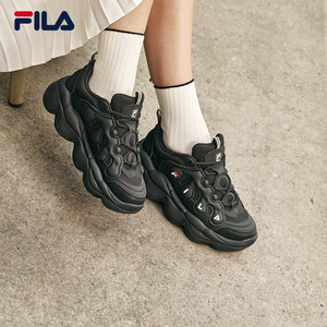 FILA 斐乐官方女鞋PEASE摩登运动鞋2025冬新款豌豆鞋面包鞋休闲鞋
