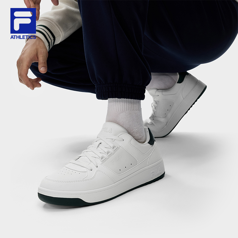 FILA 斐乐官方男鞋TARGA 1+网球生活鞋2025冬季新款圆盾鞋1+板鞋 - 图2