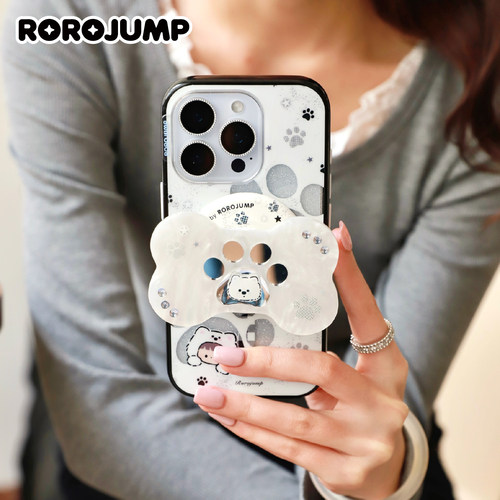 肉肉酱噪点星星爪子适用iphone16promax磁吸手机壳苹果15pro新款14爆闪13保护套防摔情侣cp壳带链条高级感夏 - 图2