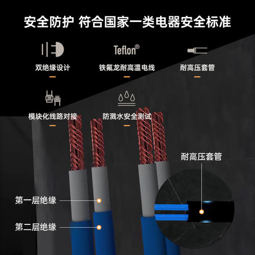 德国艾利秀碳纤维智能电热毛巾架家用卫生间加热烘干暗装浴巾架 - 图3