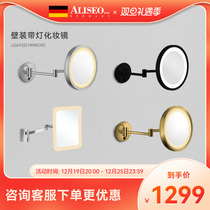 (Ex-gratia) German Ailey Show wall-mounted with light beauty mirror toilet bathroom Cosmetic Mirror