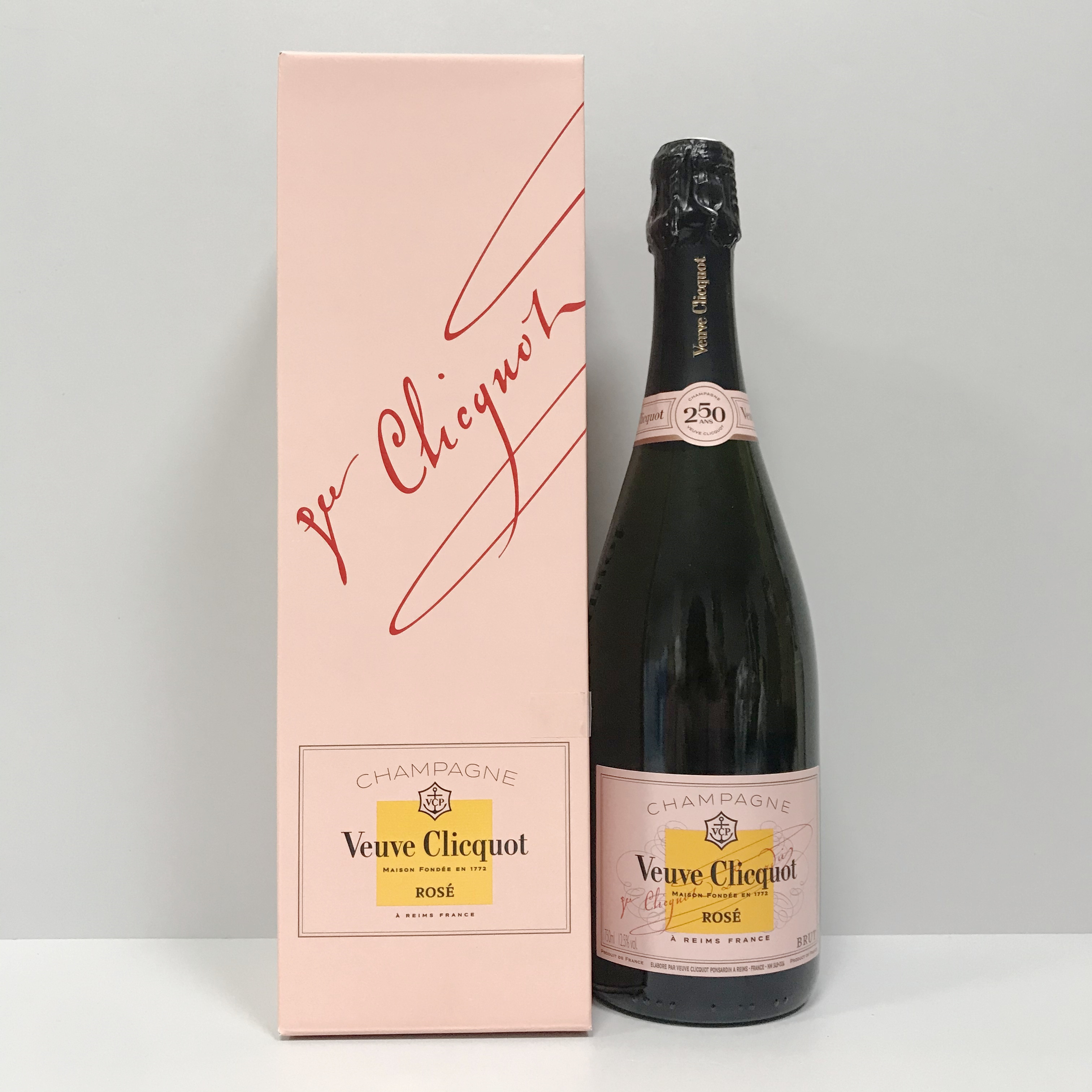 法国原瓶 Veuve Clicquot凯歌皇牌桃红粉红玫瑰起泡香槟礼盒-图0