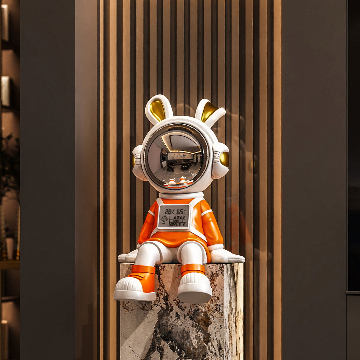 太空人兔子坐姿落地摆件电视柜装饰品蓝牙音响轻奢高级感乔迁礼品,淘宝优惠券,粉丝福利购,淘宝优惠卷