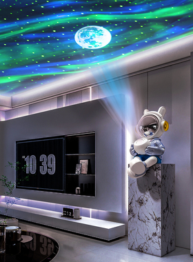 多功能轻奢风客厅坐姿落地大摆件