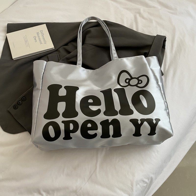 韩版时尚单肩包女大容量学生上课通勤托特包HelloKitty手提购物袋,淘宝优惠券,粉丝福利购,淘宝优惠卷