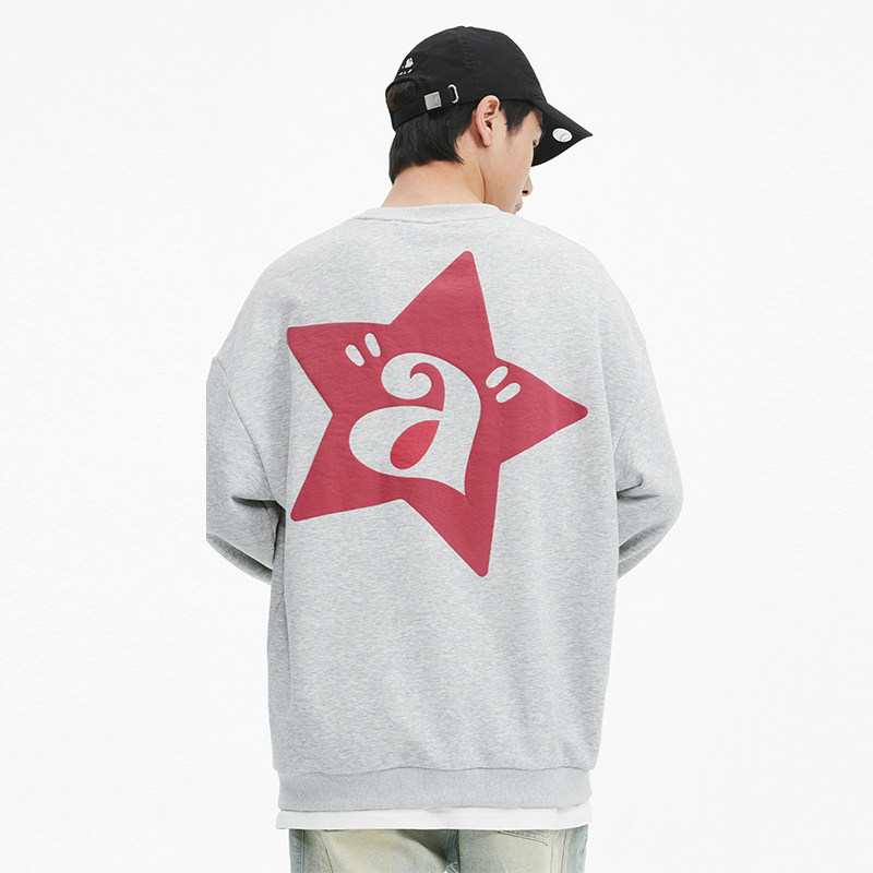 atry星星a字母美式圆领男重磅卫衣 Atry卫衣