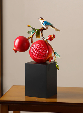 多子多福石榴桌面摆件