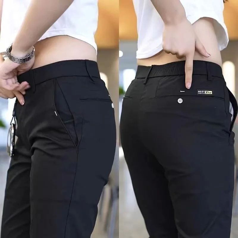 New Four Season Men's Midweight Casual Pants Sports Pants Si - 图1