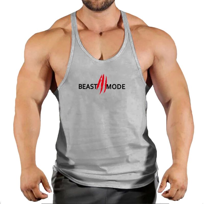 6 Colors Men Tank Top Men Stringer Tank Top Fitness Singlet - 图3