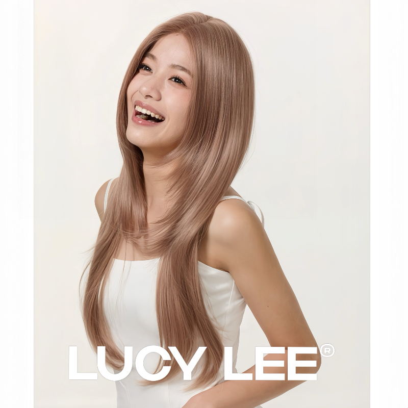 【宋十八亿推荐】LUCY LEE YG练习生 全精修奶茶粉长直假发全头套,淘宝优惠券,粉丝福利购,淘宝优惠卷