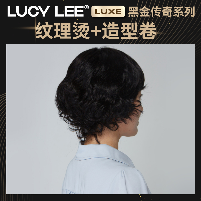 LUCY LEE短卷发头假发女全真人发全头套女士中老年假发套妈妈头发 - 图2