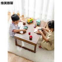Day Style Floating Window Small Table Bedroom Sitting Ground Tatami Solid Wood Small Tea Table Window Sill Short Table Bedroom Sitting Ground Bamboo kang Table