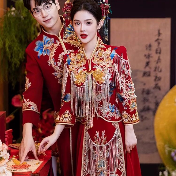 出租赁结婚礼服高级感秀禾服敬酒服奢华新娘婚纱租赁2025龙凤褂服,淘宝优惠券,粉丝福利购,淘宝优惠卷