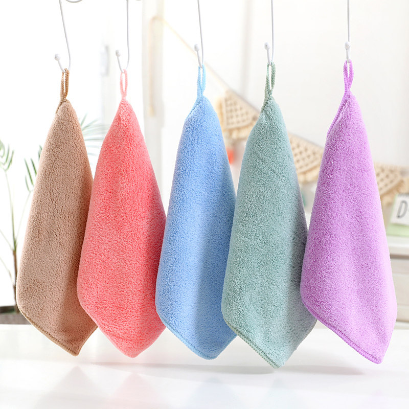 婴儿擦手巾小方巾可挂式吸水儿童珊瑚绒擦手巾可爱卡通洗手巾,淘宝优惠券,粉丝福利购,淘宝优惠卷