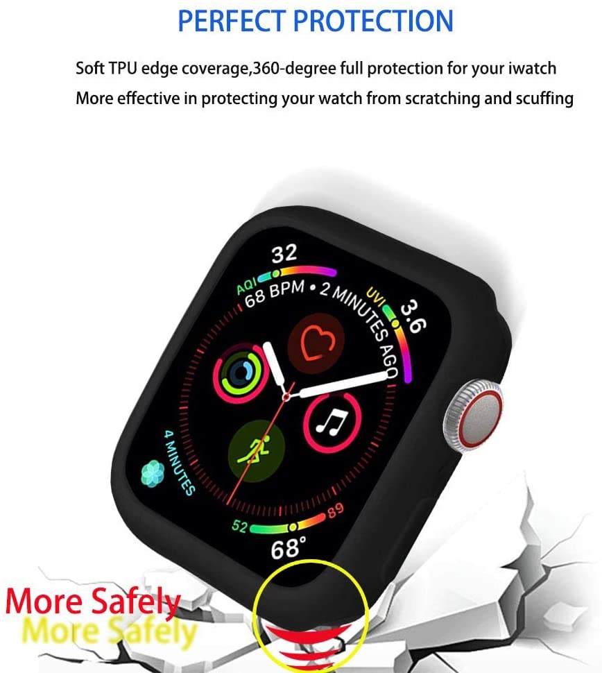 Soft Silicone Case for Apple Watch 7 45mm 6 SE 5 4 3 42MM - 图2