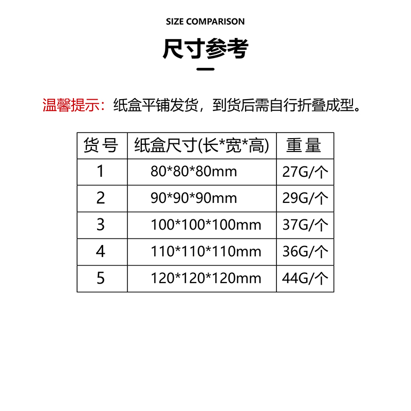 批发牛皮纸手办盲盒空盒子小玩偶礼品盒正方形纸盒白卡玩具包装盒