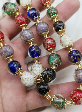 夜光珠琉璃情侣混色搭配项链