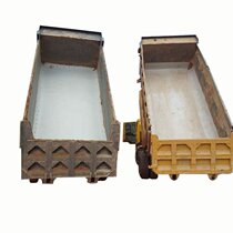 Custom carriage skateboard abrasion-proof non-clay rear eight-wheeler box engineering car dumping carpeter car plastic U