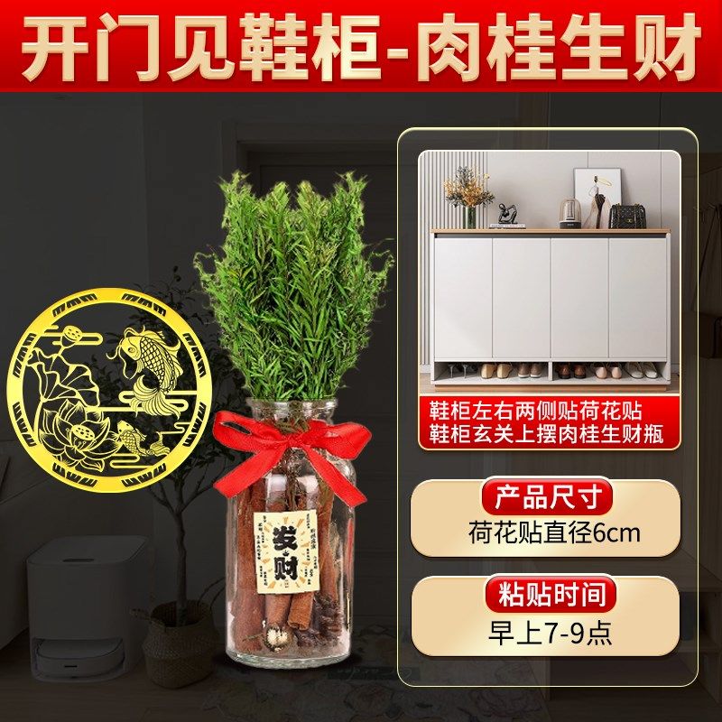 先生推荐开门见鞋柜鲤鱼莲花图隐形金属贴大门对卫生间净秽荷花贴,淘宝优惠券,粉丝福利购,淘宝优惠卷