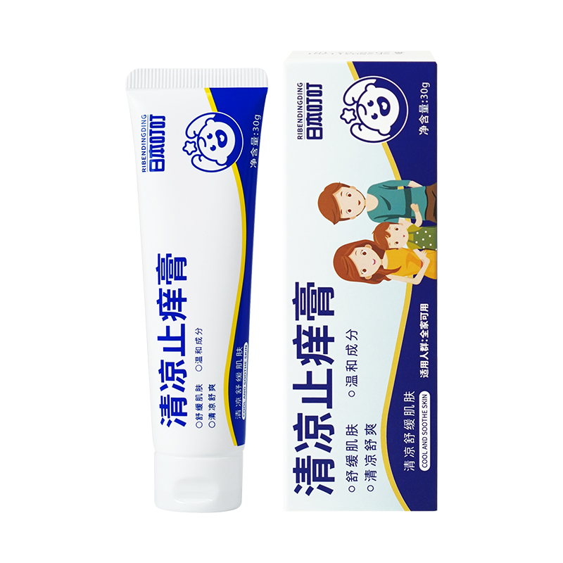 日本叮叮止痒膏蚊虫叮咬止痒消肿舒缓膏驱蚊膏紫草膏