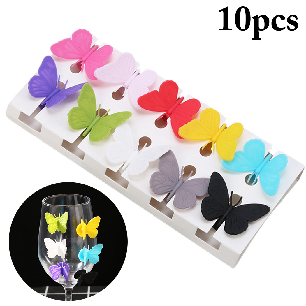 推荐Yuole rBainbow wine glass identification ring silicone H - 图0