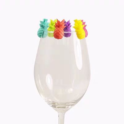 推荐Yuole rBainbow wine glass identification ring silicone H - 图3