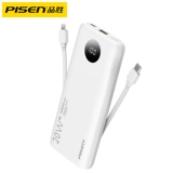 PIN SHENG Зарядка сокровища 10000 мАч самостоятельно заряжая линию быстрого зарядки ультра -тщательно -тонкого мини -мини -продолжительного портативного мобильного источника мобильной питания, подходящего для специального флагманского магазина Huawei Xiaomi Apple.