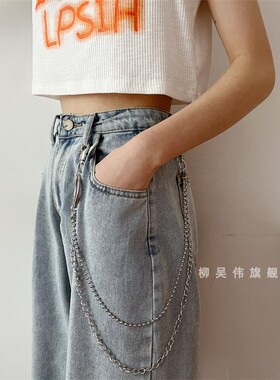 欧美十字架羽毛裤链
